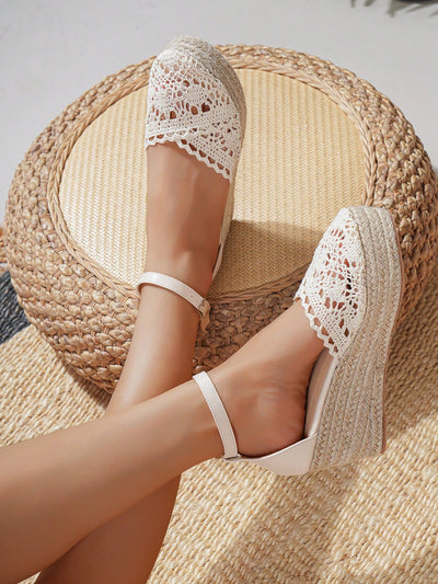 New Trendy Comfortable Casual Vacation Style Rope Sole Women's Platform