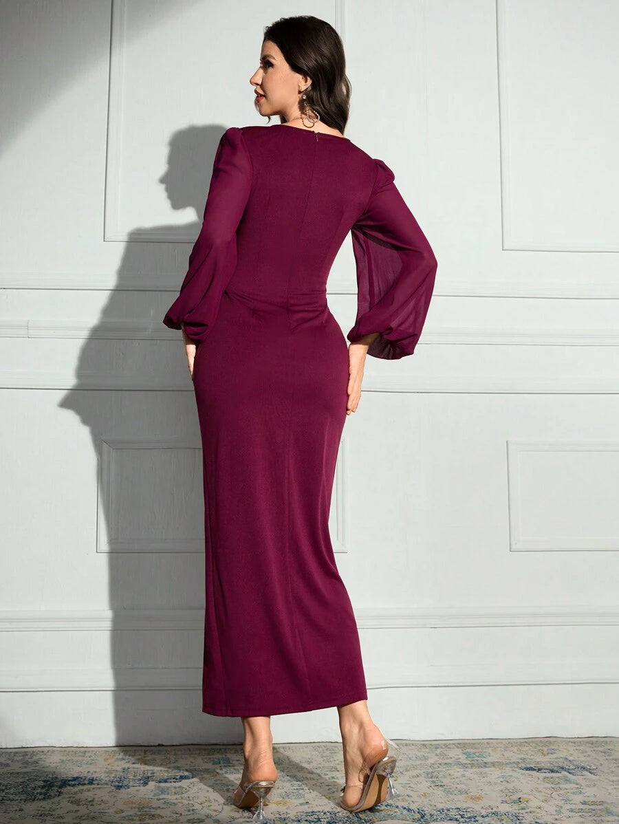 Elevate your everyday wardrobe with this versatile long sleeve dress, designed for modern women who value both comfort and style. The striking contrast color trim adds visual interest and dimension, creating a polished look that transitions seamlessly from casual outings to relaxed social gatherings. Crafted with quality fabrics that move with you, this dress offers an effortless silhouette that flatters various body types. The long sleeves provide practical coverage while maintaining a contemporary aesthet