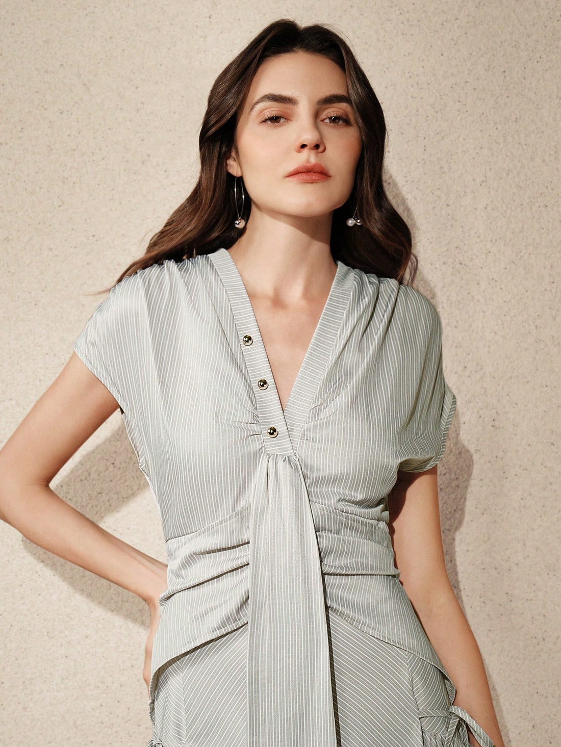 Elevate your style with our Chic & Comfy V-Neck Maxi Dress. The ruched design adds effortless elegance, while the comfortable fit makes it perfect for any occasion. Look chic and feel comfy - all in one dress!