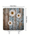 Rustic Daisy Floral Shower Curtain - Vintage Country Charm for Your Bathroom