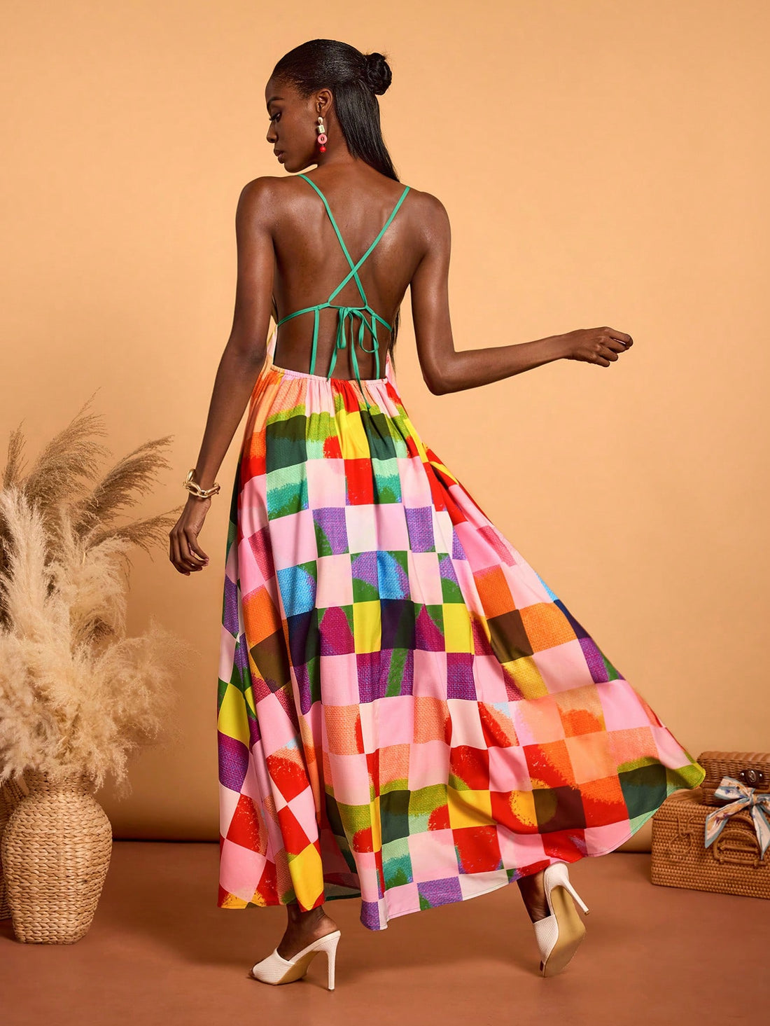 Step into sunshine and good vibes with this Multi-Color Boho Spaghetti Strap Sundress! Its vibrant hues and breezy design make it your go-to for concerts, vacations, or weddings. Lightweight and effortlessly stylish, it keeps you cool while turning heads wherever you go. Embrace your playful side and let this sundress be your ticket to endless summer fun!