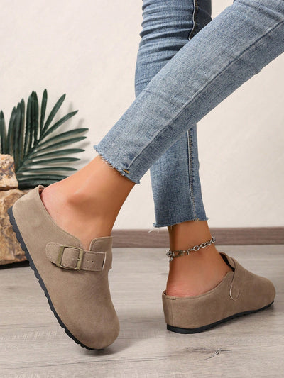 Spring Chic: Thick Sole Slip-On Mules for Effortless Style