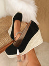 Chic Vacay Faux Suede Braided Wedge Sandals for Effortless Summer Style