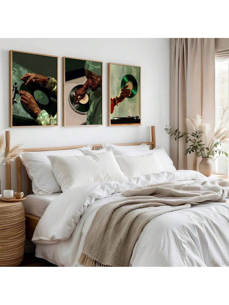 Exude High-Octane Urban Sophistication with Our Trendy DJ Vinyl Record Poster Set!

Experience the breathtaking fusion of street-culture legacy and sharp, modern interior tailoring. This stunning 3-piece unframed canvas set is meticulously designed for the individual who values a high-fashion, "quiet luxury" approach to hip hop aesthetics—the ultimate centerpiece for sophisticated music studios, modern urban lofts, and high-energy creative spaces.

Iconic DJ Vinyl Artistry: Featuring a masterfully curated t