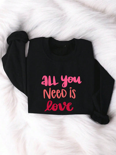 Cute Slogan: Valentine's Day Sweatshirt for the Perfect Romantic Look