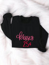 Love-Inspired Cozy: Valentine’s Letter Pattern Print Sweatshirt