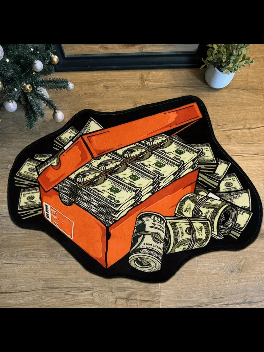 Bring a touch of fun and fortune to your space with this Exclusive Dollar Bill Pattern Carpet. Its eye-catching design adds a playful vibe while inspiring a sense of wealth and abundance. Perfect for any room, this versatile rug combines style and good energy, making your home feel lively and inviting.