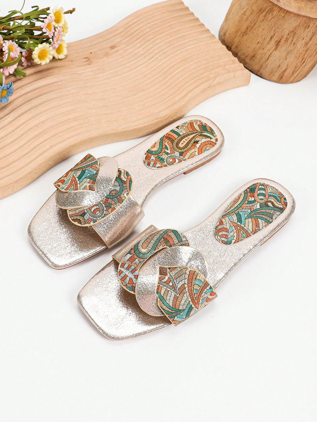 Step back in time with these Retro Bohemian Women’s Sandals! With their stylish low heel and slip-on design, these sandals are perfect for a day at the beach or a casual day out. Don't sacrifice comfort for style, these sandals have got you covered.