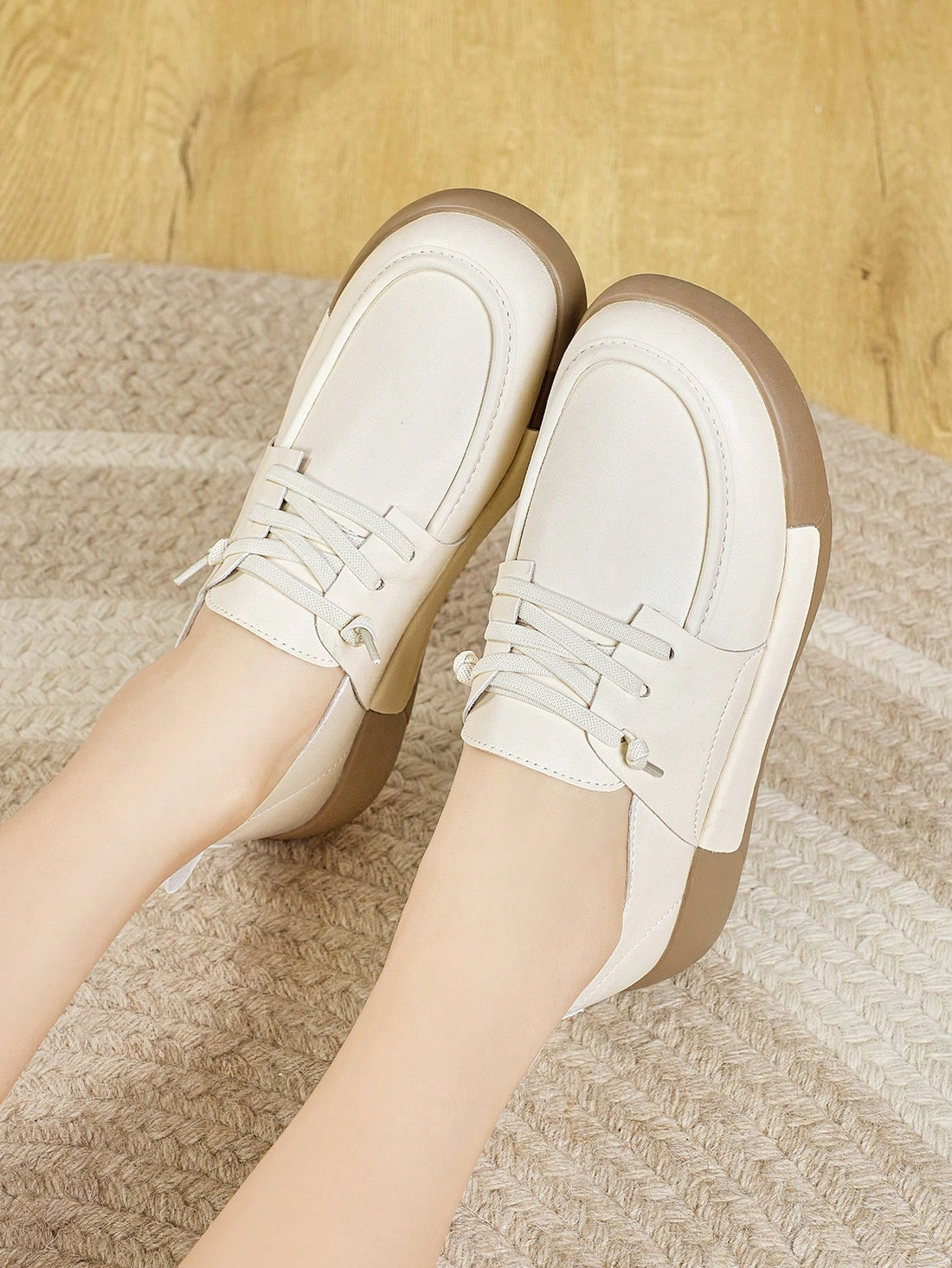 Step up your shoe game with Chic Comfort's Thick Sole Slip-On Casual Shoes. With stylish designs, these shoes are perfect for any occasion, while providing ultimate comfort with their thick sole. Take your outfit to the next level with these versatile and trendy slip-ons.