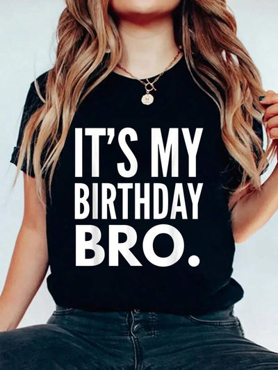 Celebrate in Style: 'It's My Birthday Bro' Short Sleeve T-Shirt for Youth