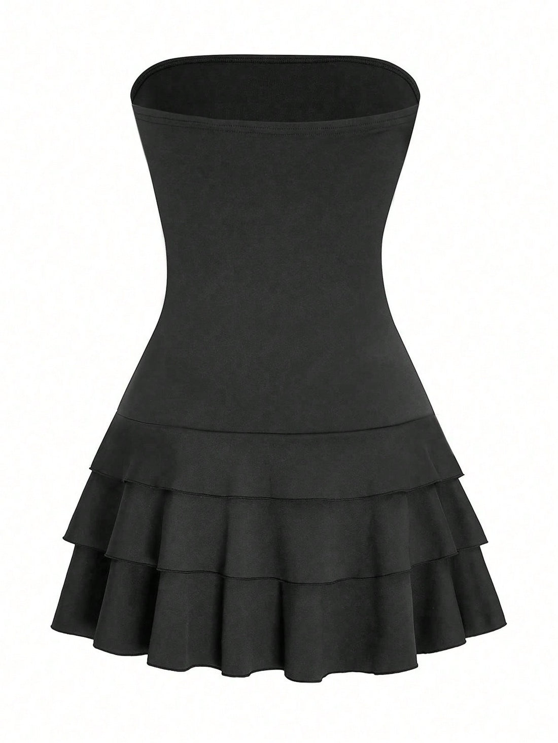 Stay chic and stylish with our Plus-Size Strapless Pleated Bow Tie Dress in elegant black. Perfect for any occasion, this short dress features flattering pleats and a playful bow tie. Upgrade your wardrobe with this must-have dress! (No other dress will do!)