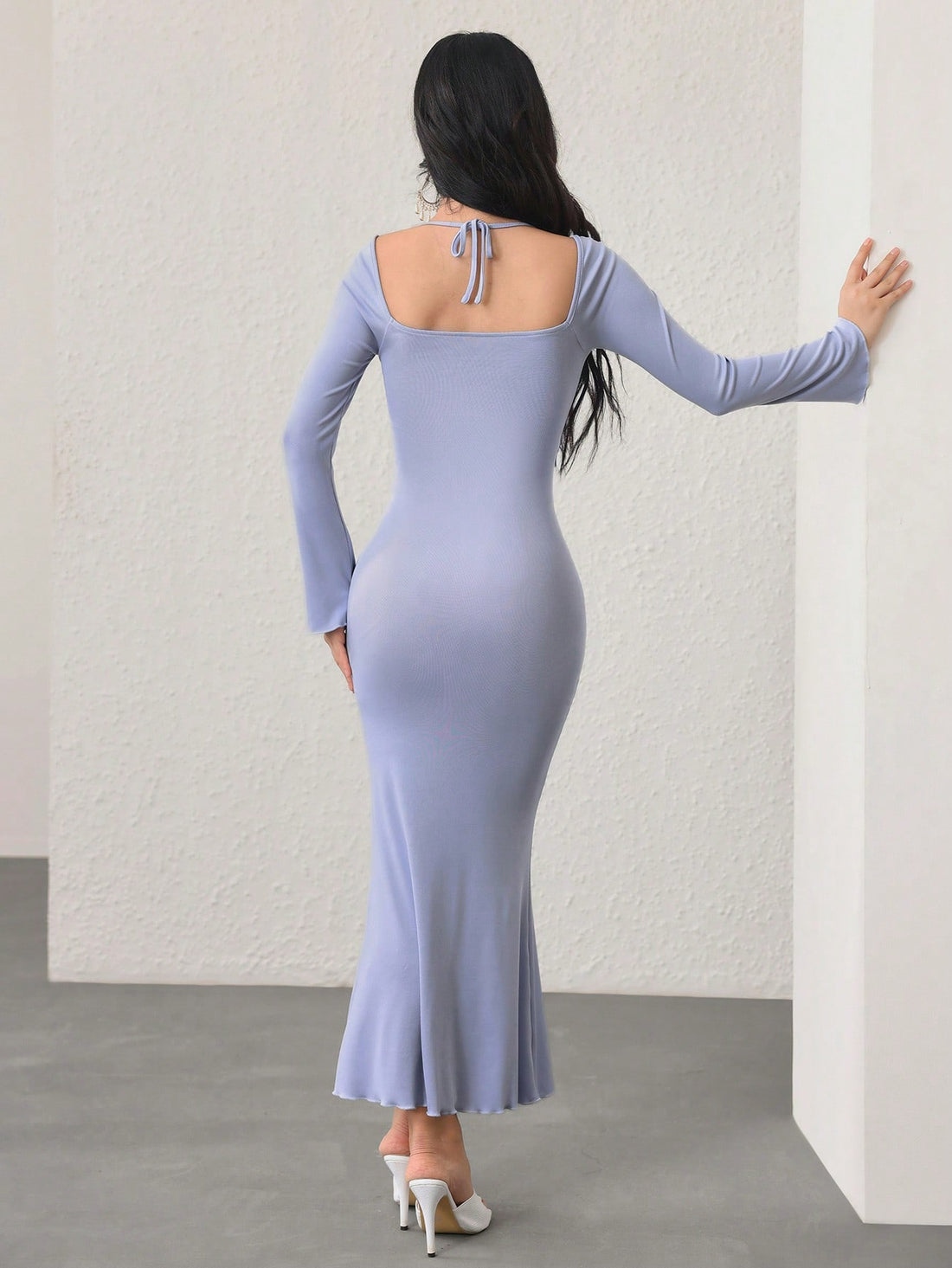 Get ready to make a statement on your next date night with our Elegant Ruched Fishtail Hem Dress! Designed with tie cuffs and a flattering fishtail hem, this dress will elevate your style while keeping you comfortable all night long. Don't just dress for the occasion, steal the show!