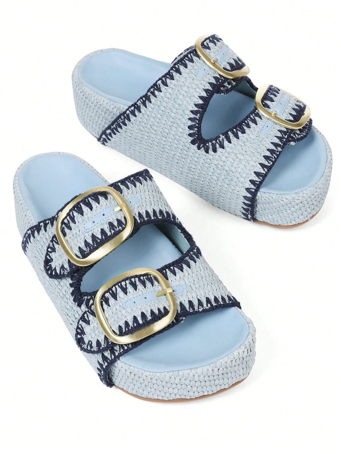 Step into summer fun with these Chic Raffia Platform Sandals! Featuring a stylish thick-bottom design and a playful buckle detail, they’re perfect for beach days or casual strolls. Lightweight and breezy, these slides add a touch of flair to any outfit while keeping you comfy all day long. Get ready to turn heads wherever you go!