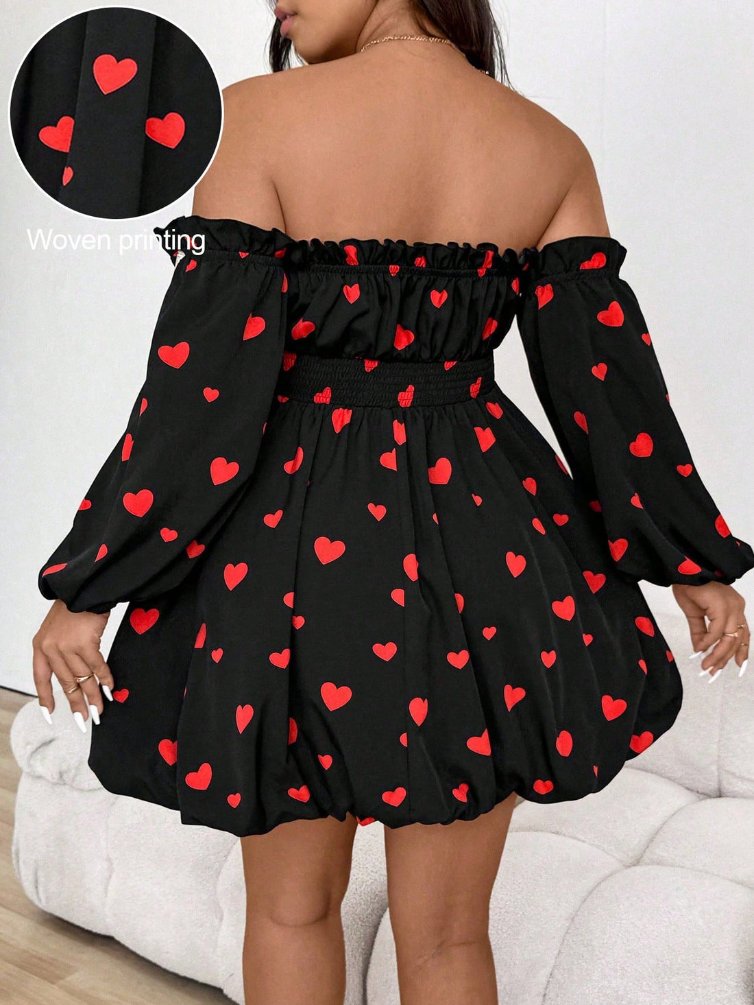 Get ready to charm your way into their heart with our Chic Plus-Size Valentine's Cable Knit Ruffle Hem Dress! This dress combines cozy cable knit with a flirty ruffle hem for a unique and stylish look. Perfect for a romantic Valentine's date or a night out with friends. Don't miss out on this must-have dress!