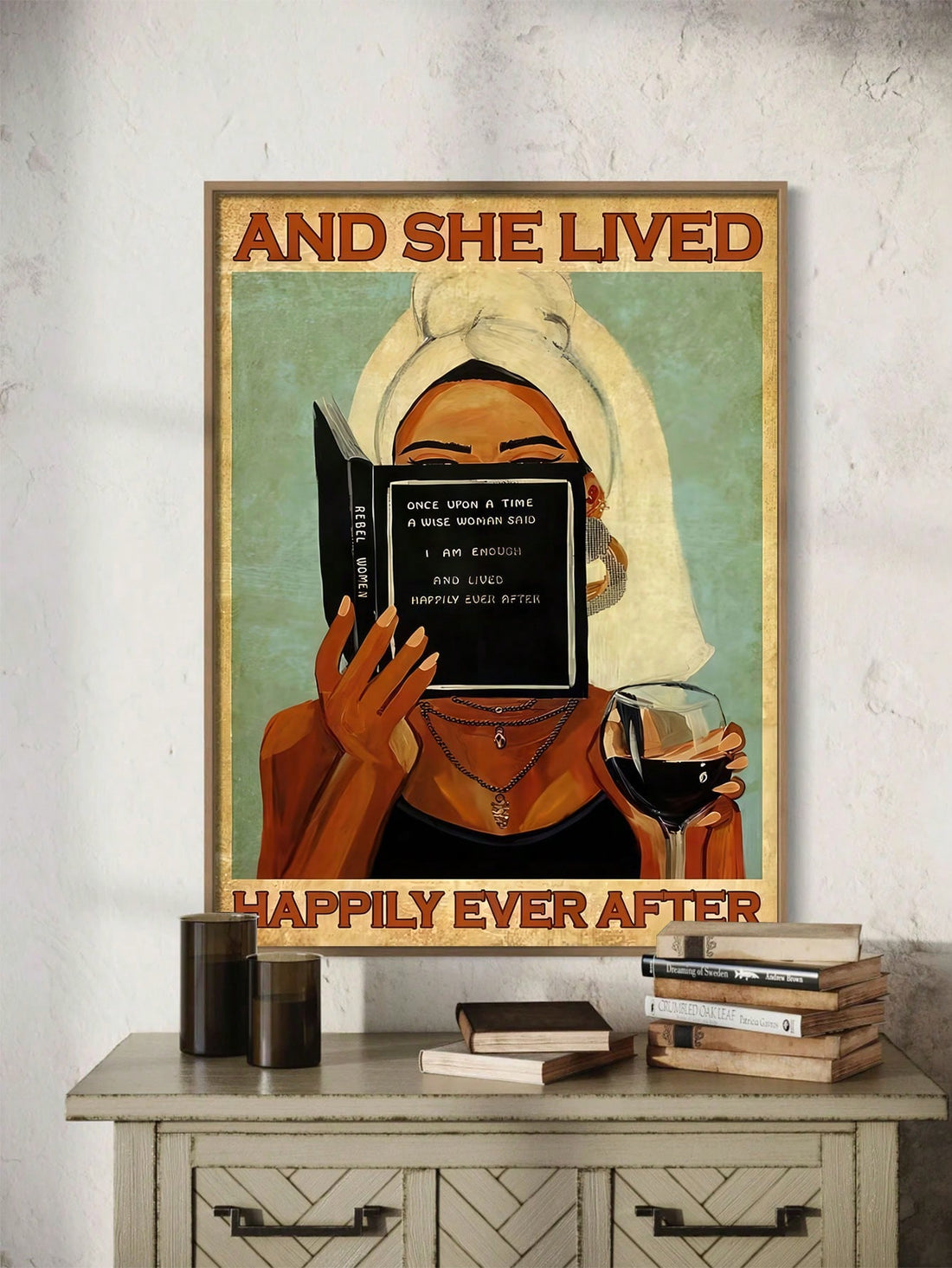 Spruce up your reading space with our Vintage-Inspired Nostalgic Wall Art Poster, perfect for book lovers and libraries. Add a touch of nostalgia to your decor and showcase your love for literature. A must-have for any avid reader!
