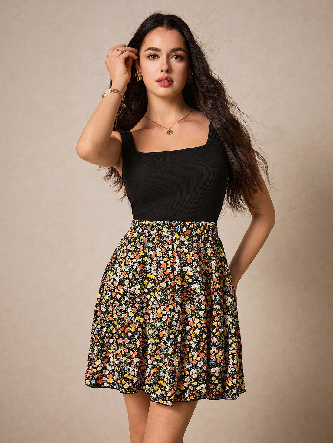 Effortlessly elevate your daily style with our Chic & Versatile Sleeveless Solid Color Printed Shawl Dress. This dress is designed to be both chic and versatile, making it the perfect addition to any wardrobe. With its sleeveless design and stylish shawl print, you'll never want to take it off! (But, like, please do at some point.)