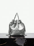 Close-up view of fashionable ladies' top handle hobo bag - elegant and versatile shoulder bag for any occasion with hobo silhouette, top handle for daily use