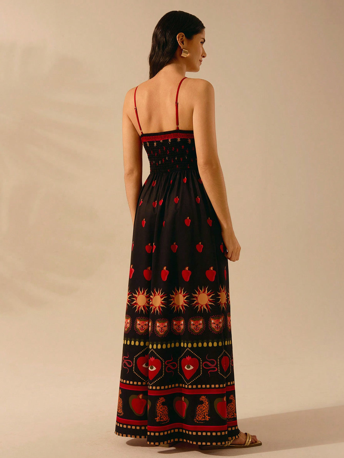 Get ready to embrace the summer vibes with our Boho Chic Tropical Print Halter Maxi Dress! Featuring a vibrant tropical print and a flattering halter neckline, this dress is perfect for any summer occasion. Lightweight and flowy, it will keep you cool and stylish all season long.