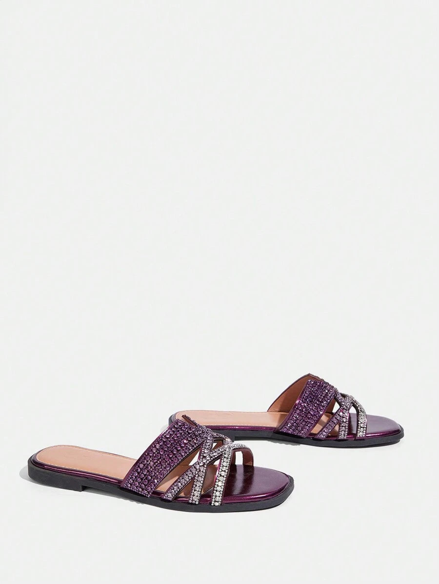 Step into sparkle with these Ombre Golden Glitter Rhinestone Slip-On Slippers! Perfect for adding a touch of glam to your spring and Easter celebrations, these trendy party sandals combine comfort and shine effortlessly. The dazzling rhinestones catch the light with every step, making you the star of any casual gathering. Slip them on and let your feet do the sparkling!