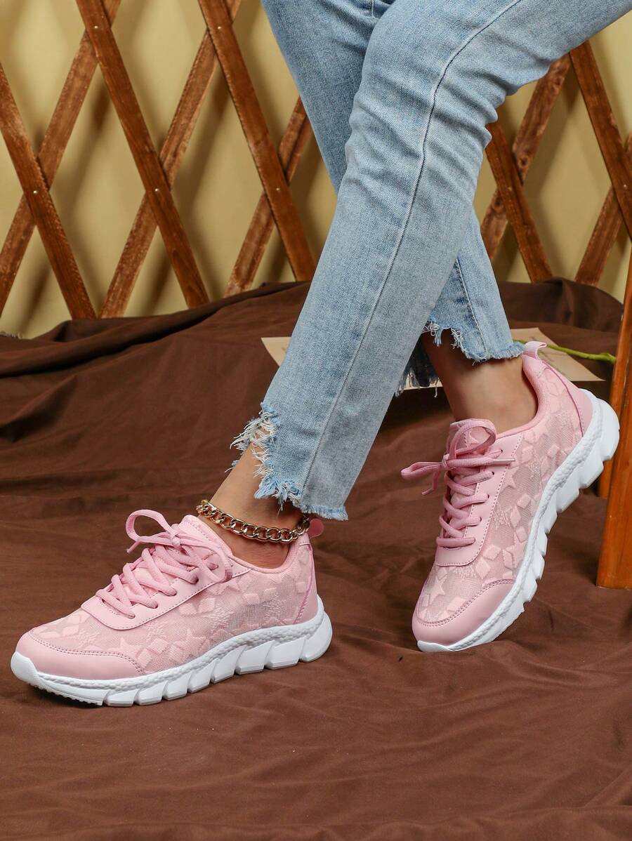 Step into fun and comfort with these breathable blue leather mesh sports shoes designed just for women. Lightweight and shock-absorbing, they keep your feet happy whether you're exploring the outdoors or dancing through your day. The playful star pattern adds a touch of sparkle, making them a perfect gift for Valentine’s Day or any adventure. Get ready to shine and move with ease!