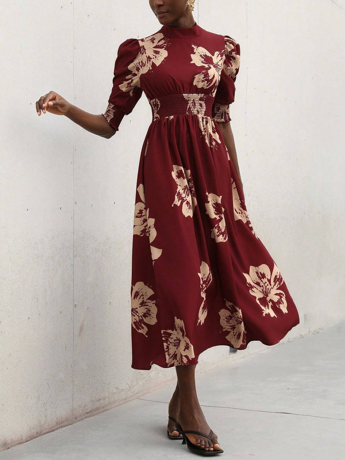 Step into effortless chic with this Elegant A-Line Colorblock Long Dress. Featuring playful puff sleeves and a stylish stand collar, it delivers French-inspired flair with every twirl. The colorblock design adds a modern twist, making it perfect for turning heads from brunch to evening soirées. Embrace your inner Parisian and let this dress elevate your wardrobe with a fun and sophisticated edge.