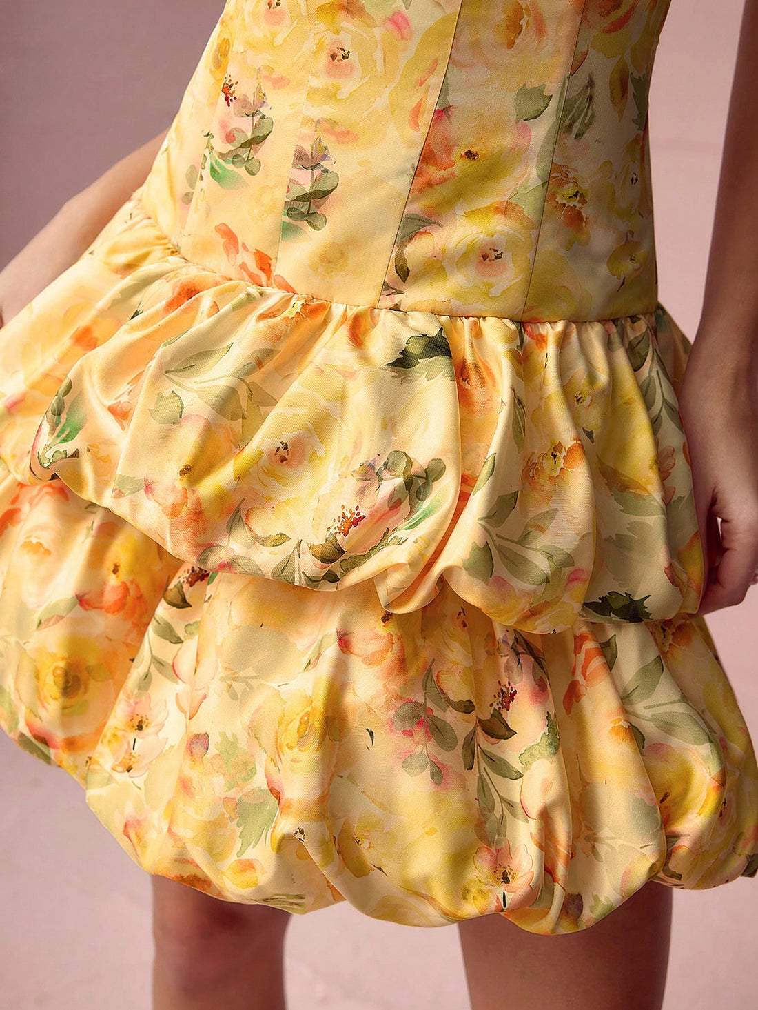 Get ready to stand out at all your summer celebrations in our Charming Yellow Floral Off-Shoulder Mini Dress! This playful dress features a vibrant yellow floral pattern and an off-shoulder design, making it the perfect choice for a fun and flirty look. Don't miss out on this must-have piece for your summer wardrobe!