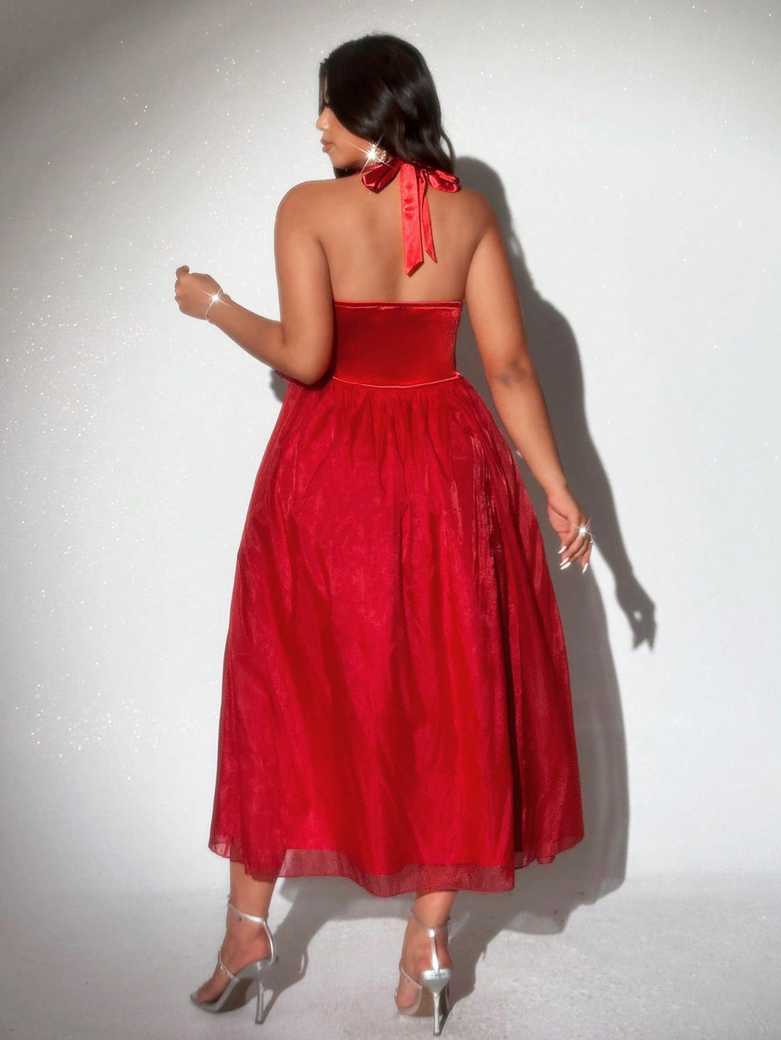Turn heads this Valentine's Day in our Elegant Plus Size Red Dress, featuring delicate lace trim and a flirty ruffle hem. Designed to celebrate your curves, this dress combines comfort with a playful charm perfect for date night or any special occasion. Feel confident, radiant, and ready to make every moment unforgettable.