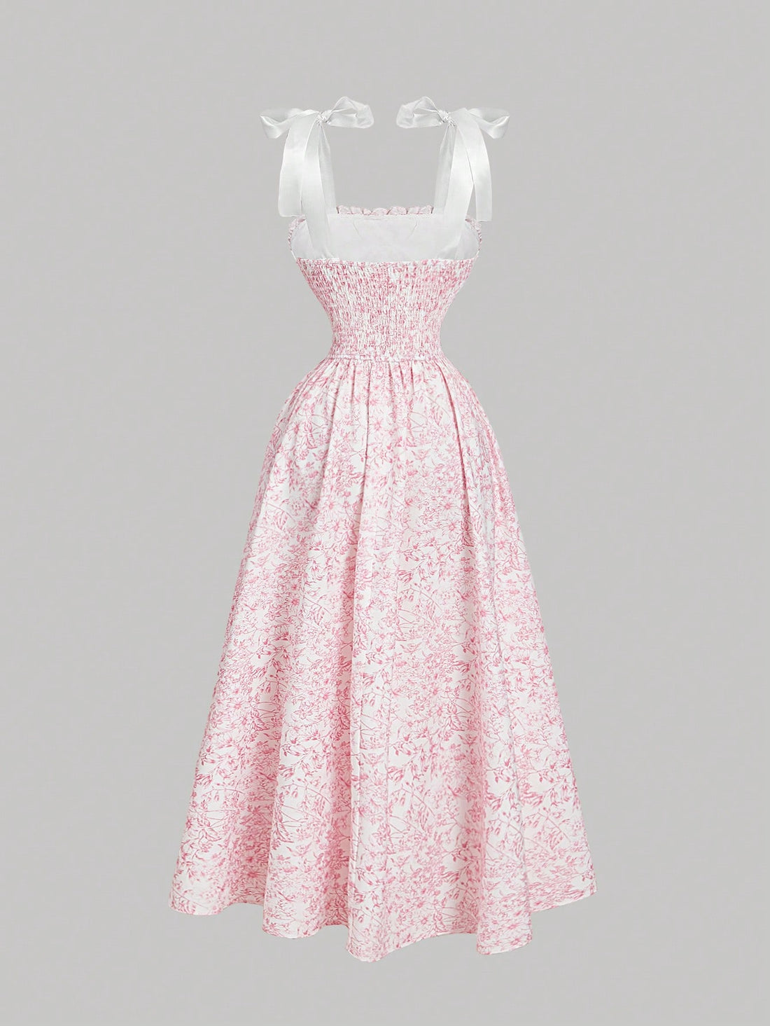 Get ready to stun in this Chic Floral Bowknot Long Dress! Perfect for any Spring or Graduation celebration, this dress features a charming bowknot detail and a stylish floral print. Stay stylish and comfortable all day long with this must-have dress.