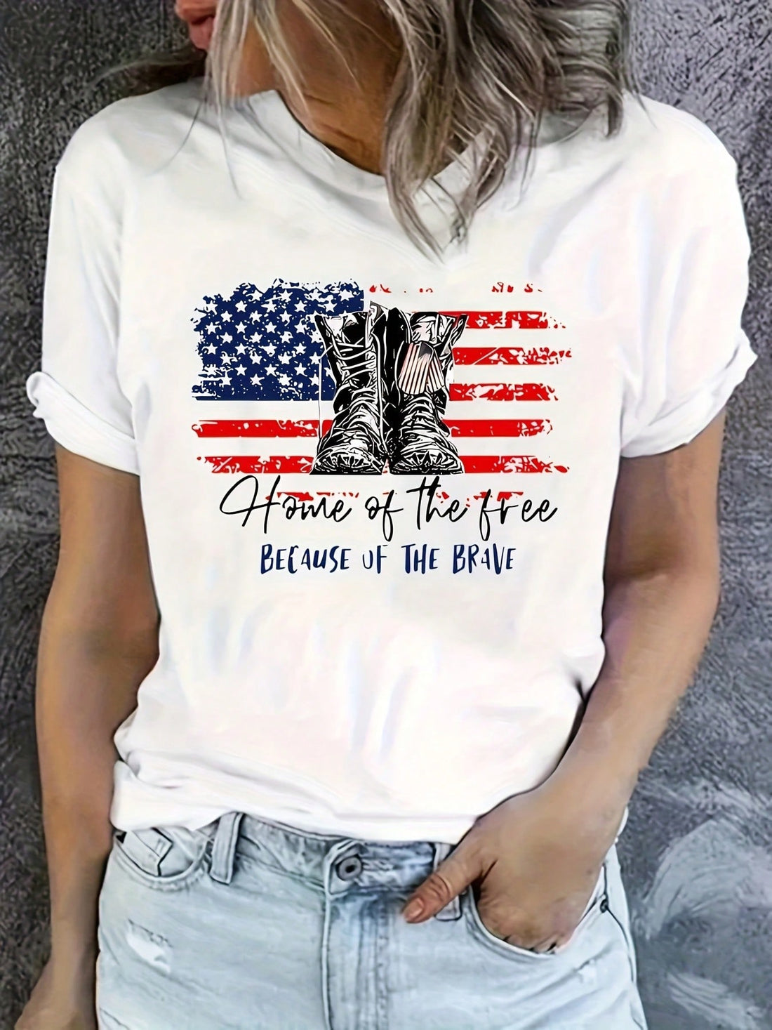 Celebrate freedom in style with this Women’s Independence Day Graphic T-Shirt! Featuring a fun, eye-catching design, this short sleeve top is perfect for sunny summer days and casual outings. Lightweight and comfy, it keeps you cool while showing off your patriotic spirit with a playful twist. Ideal for barbecues, parades, or just relaxing with friends, this tee adds a splash of festive flair to your wardrobe.