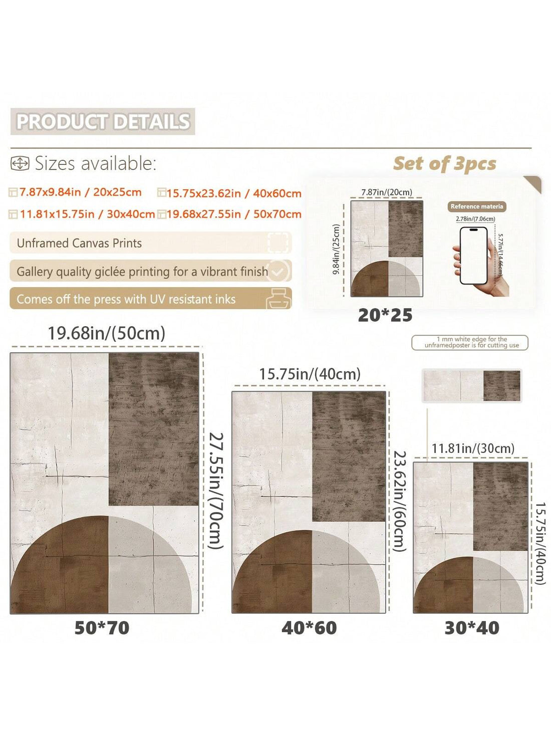 Add a splash of free-spirited charm to any space with this Bohemian Abstract Canvas Art Set. Featuring three vibrant, framed pieces ready to hang, it effortlessly brightens your living room, bedroom, or office with playful colors and whimsical designs. Perfect for those who love a touch of artistic flair without the fuss—just unpack, hang, and enjoy the lively vibe!