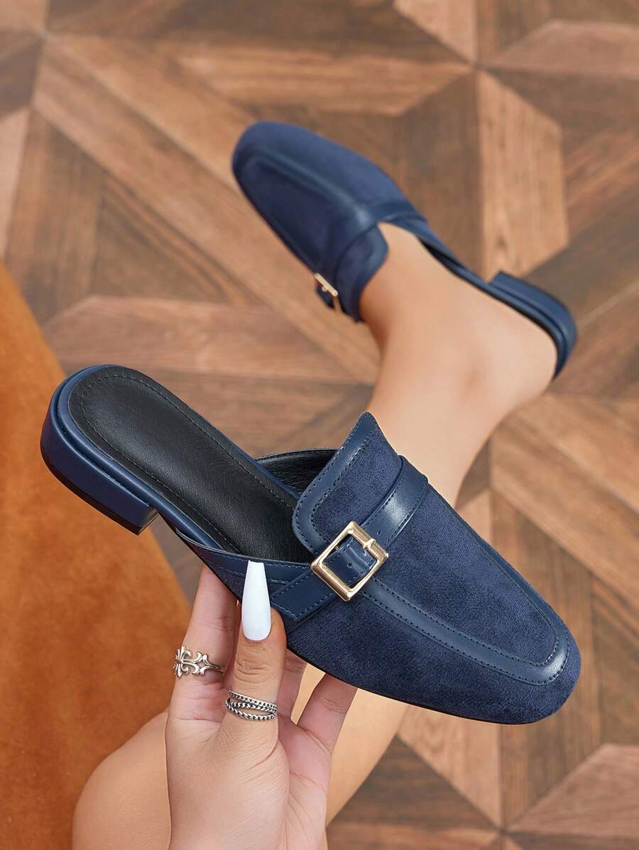 Step into effortless style with these charming canvas mule shoes, your new go-to for crisp autumn days. The soft canvas upper keeps your feet cozy while the adjustable PU leather strap with buckle detail adds a touch of sophistication. Perfect for pairing with jeans, dresses, or casual outfits, these mules deliver that "I woke up like this" vibe without sacrificing comfort. Slip them on and glide through your day with confidence and flair.