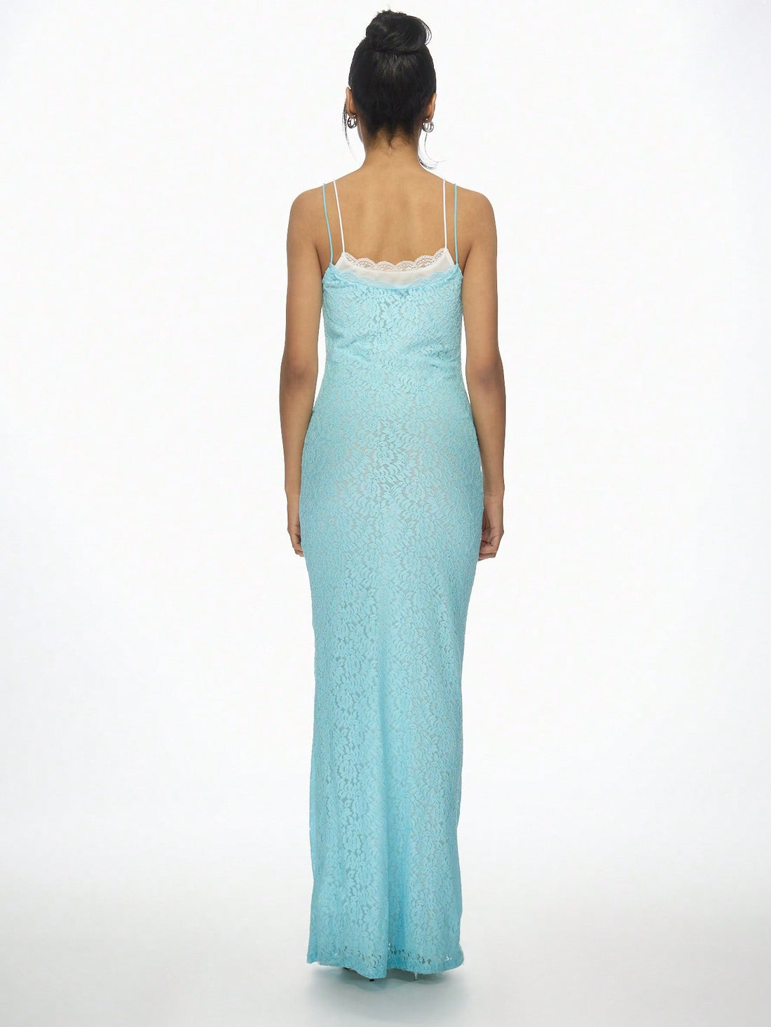 Turn heads at your next special occasion in this stunning double-layer lace bodycon maxi dress. The delicate scalloped trim adds a touch of sophistication, while the form-fitting silhouette flatters your curves beautifully. Perfect for proms, weddings, and elegant evening events, this dress combines timeless lace detailing with modern bodycon styling. Whether you're dancing the night away or making a grand entrance, you'll feel confident and absolutely gorgeous in this show-stopping gown.