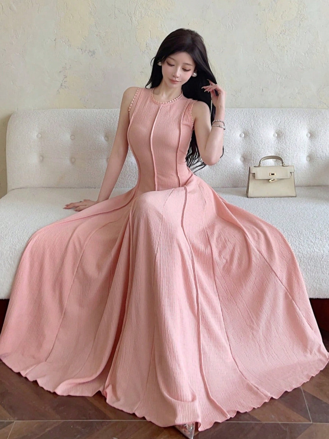 Strut your stuff in this sleeveless stunner! Our fitted dress hugs your curves in all the right places, while delicate lace trim adds just enough fancy-factor for weddings, cocktail parties, or whenever you feel like turning heads. Who said elegance can't be fun? This dress begs to differ!