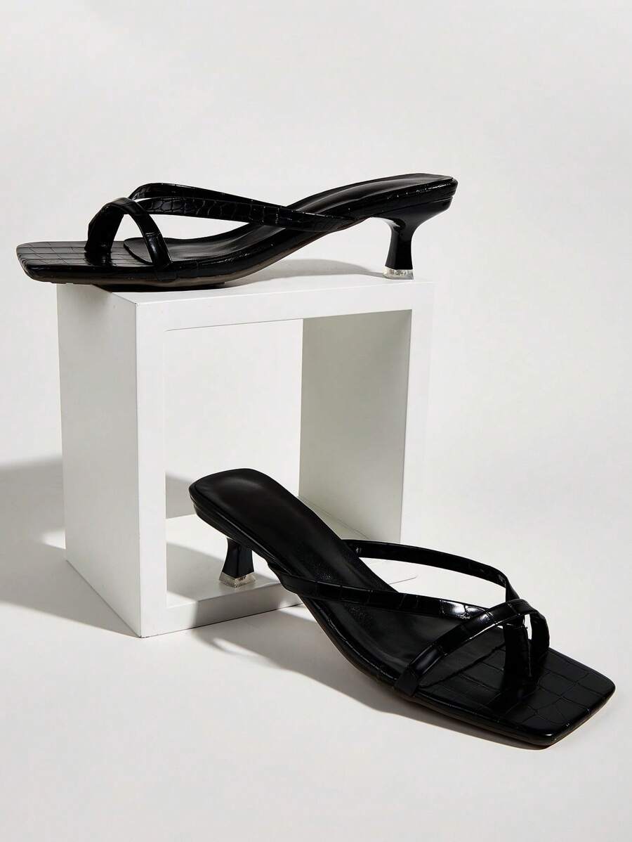 Step into sophistication with these stunning high heel sandals that blend style with all-day comfort. Featuring a chic stone texture finish, they're the perfect statement piece for elevating any outfit—from casual weekend looks to dressed-up evening affairs. The thoughtfully designed heel provides that coveted lift while maintaining wearability, so you can strut with confidence without sacrificing comfort. Whether you're heading to brunch, a night out, or anywhere in between, these versatile beauties adapt 