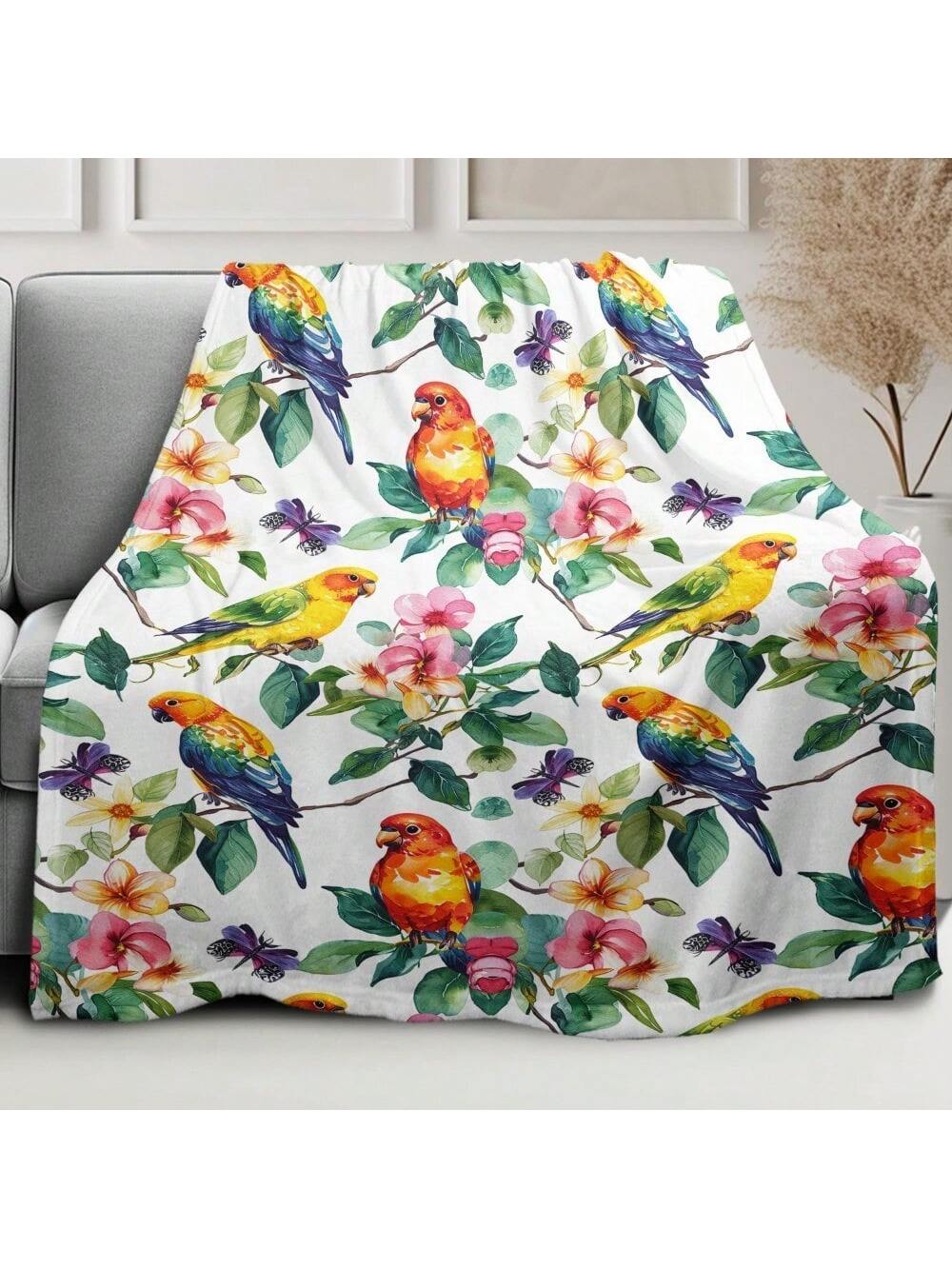 Wrap yourself in whimsy with the Art Plum Blossoms & Magpies Flannel Blanket! This super soft, cozy blanket brings a playful touch of nature’s charm to your couch, sofa, or bed. Perfect for snuggling up during movie nights or adding a splash of artful flair to your home decor. Let the delicate plum blossoms and cheerful magpies brighten your space and your mood!