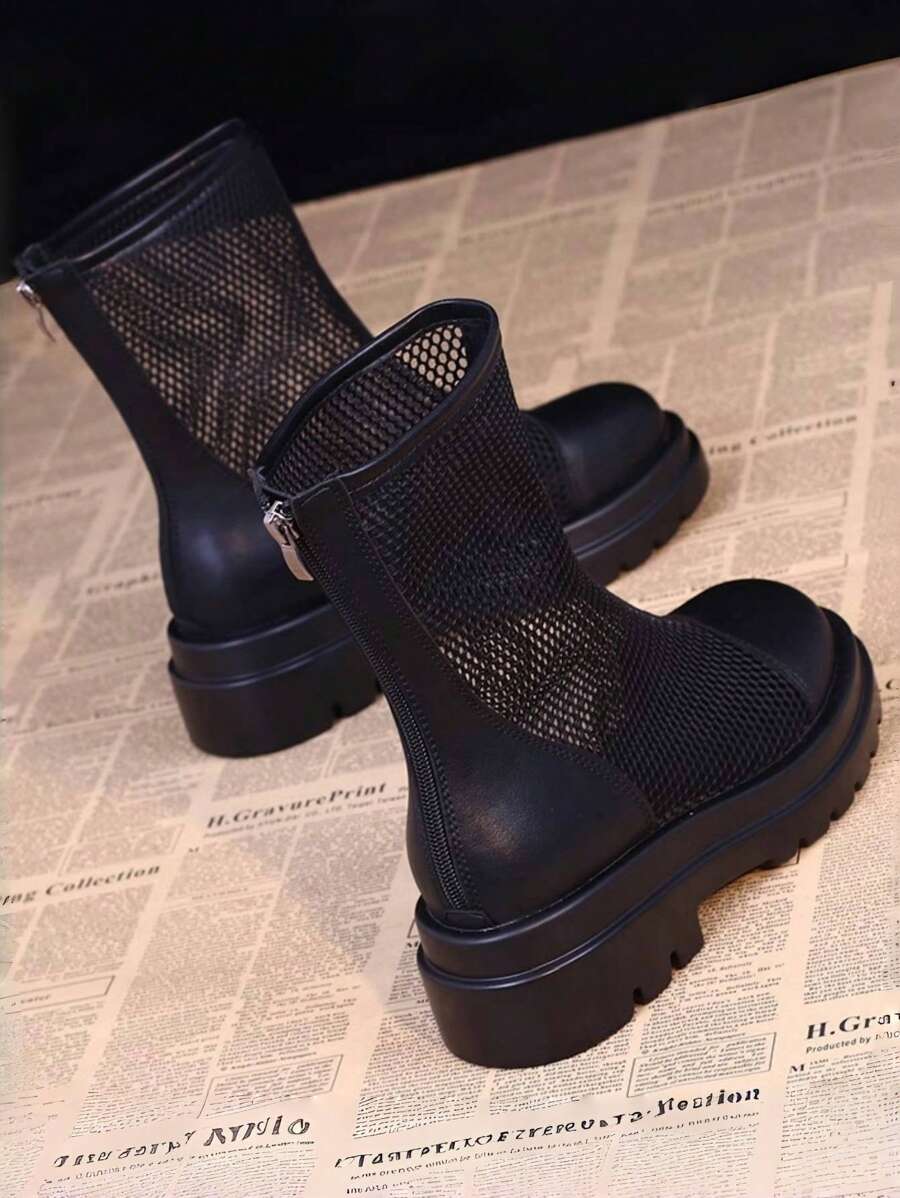 Step into sunny days with these Women's Spring/Summer Mesh Breathable Flat Ankle Boots! Lightweight and airy, they keep your feet cool while adding a fun, casual vibe to any outfit. Perfect for everyday adventures, these versatile short booties blend comfort and style effortlessly. Whether you're strolling the city or meeting friends, they’re your go-to for playful, breathable footwear.