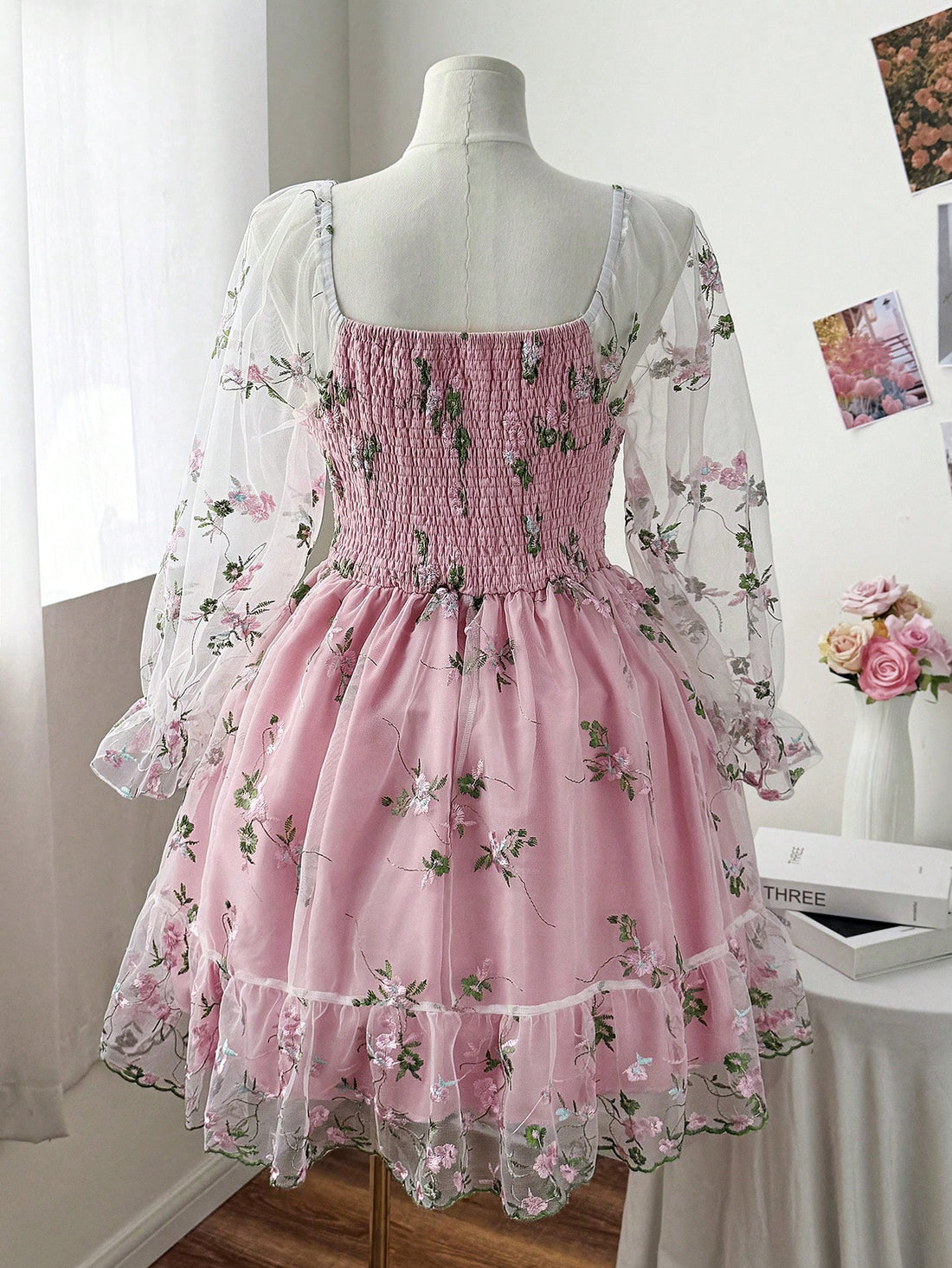 Step into charm and grace with this Embroidered V-Neck Midi Dress! Featuring a flattering cinched waist and delicate embroidery, it’s your go-to for turning heads at any event. Whether it’s brunch or a night out, this dress brings effortless elegance with a playful twist.