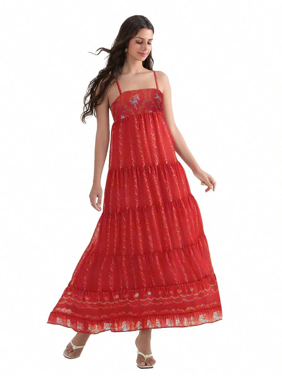 Get ready to turn heads at your next cocktail party with our Floral Backless Slip Tank Dress! This perfect summer swing dress features delicate spaghetti straps and a stunning floral print. Don't miss out on this must-have addition to your wardrobe.