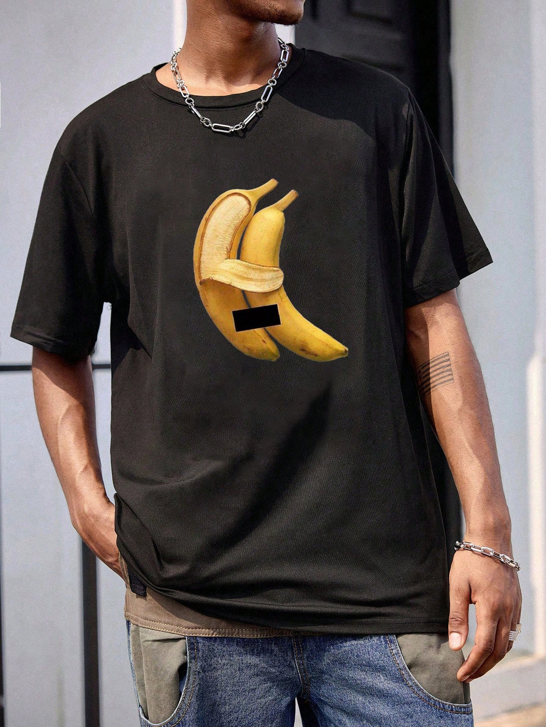 Embrace the nostalgic Y2K vibe with our Anthropomorphic Banana Print T-Shirt! This playful tee features a quirky banana character that adds personality to your street style. Made for comfort with a trendy fit, it's perfect for casual outings, festivals, or making a statement on social media. Pair with baggy jeans and chunky sneakers for the ultimate throwback look!