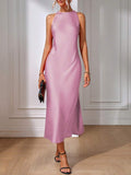 Close-up view 28 of Chic Sleeveless Maxi Dress for Women - Elegant Long Dress by EMERY ROSE for dress styling