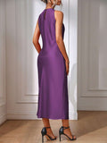 Detail view 54 of Chic Sleeveless Maxi Dress for Women - Elegant Long Dress by EMERY ROSE for dress styling
