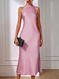 Product angle 30 of Chic Sleeveless Maxi Dress for Women - Elegant Long Dress by EMERY ROSE for dress styling