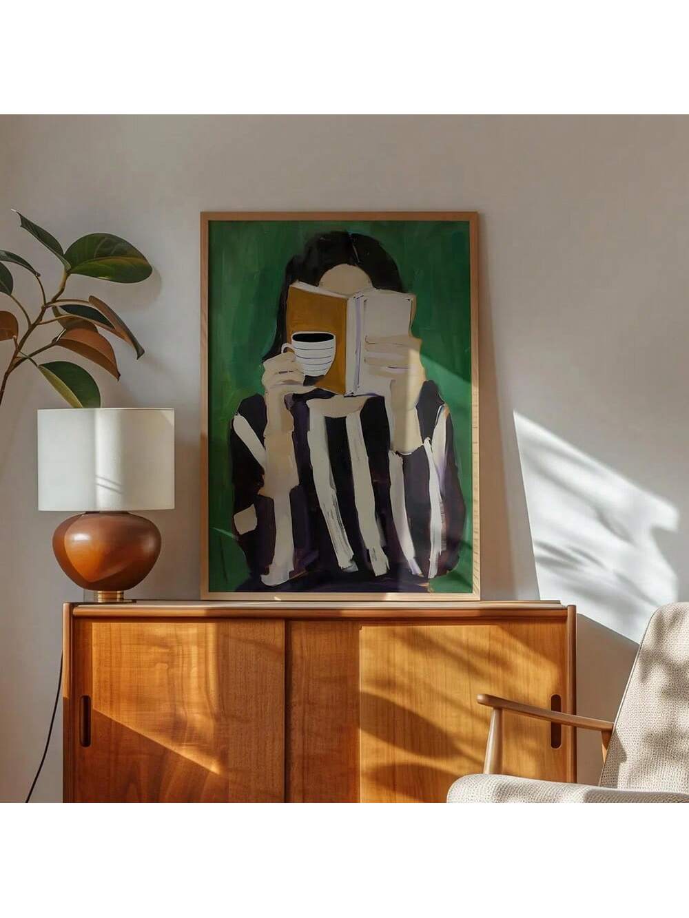 Brighten up your space with this playful Modern Green Striped Woman Wall Art. Featuring bold green stripes and a chic female silhouette, this canvas print adds a fun splash of color and style to any room. It’s the perfect way to showcase your vibrant personality and love for unique, eye-catching décor.