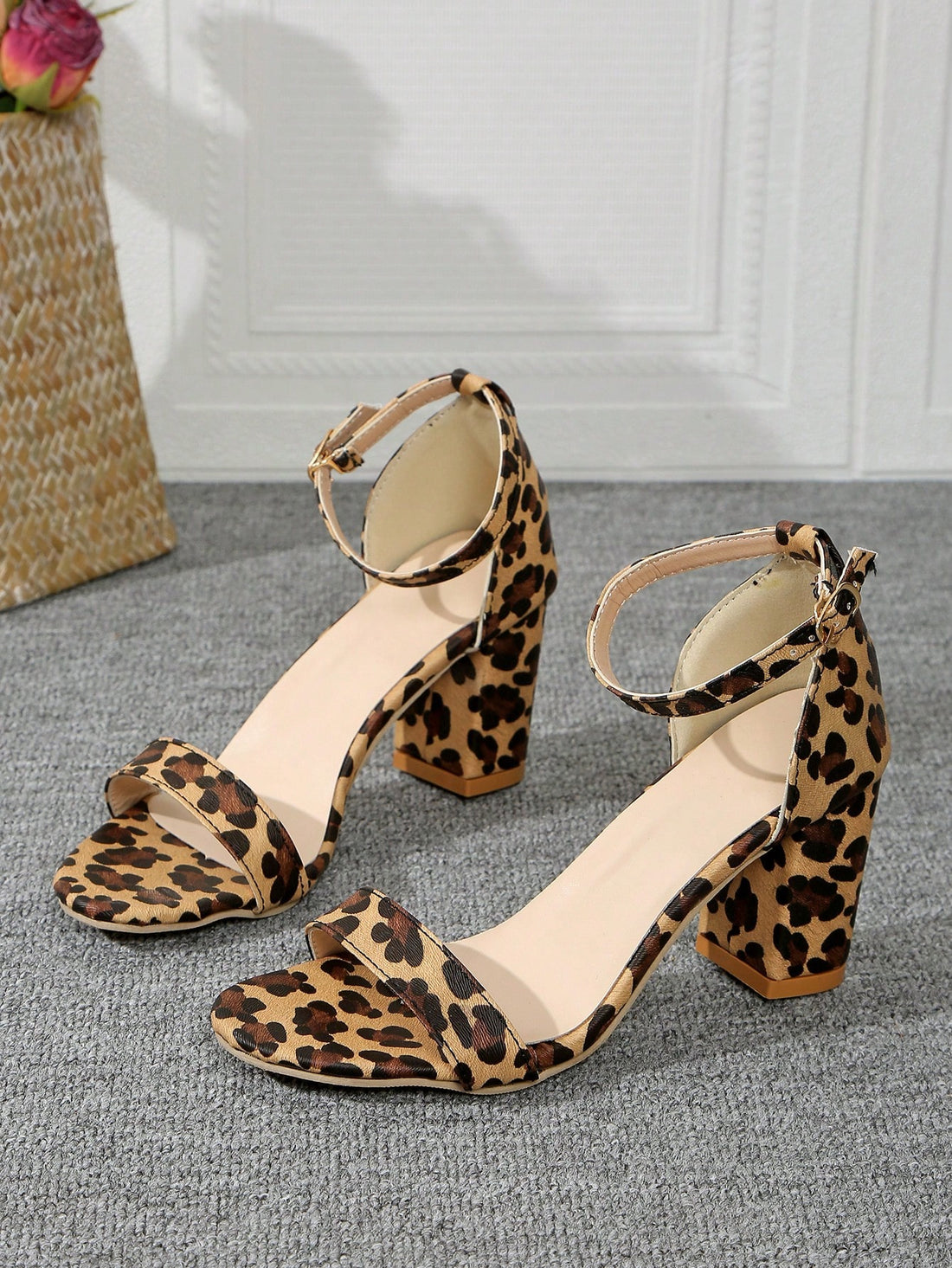 Elevate your look with these Stylish Leopard Block Heel Sandals, expertly designed for both comfort and style. Featuring a sturdy block heel, they provide reliable support ideal for beach parties or everyday wear. The striking leopard print adds a bold, fashionable touch, making these sandals a versatile addition to your wardrobe. Perfectly balancing elegance and practicality, they ensure lasting comfort while enhancing any outfit.