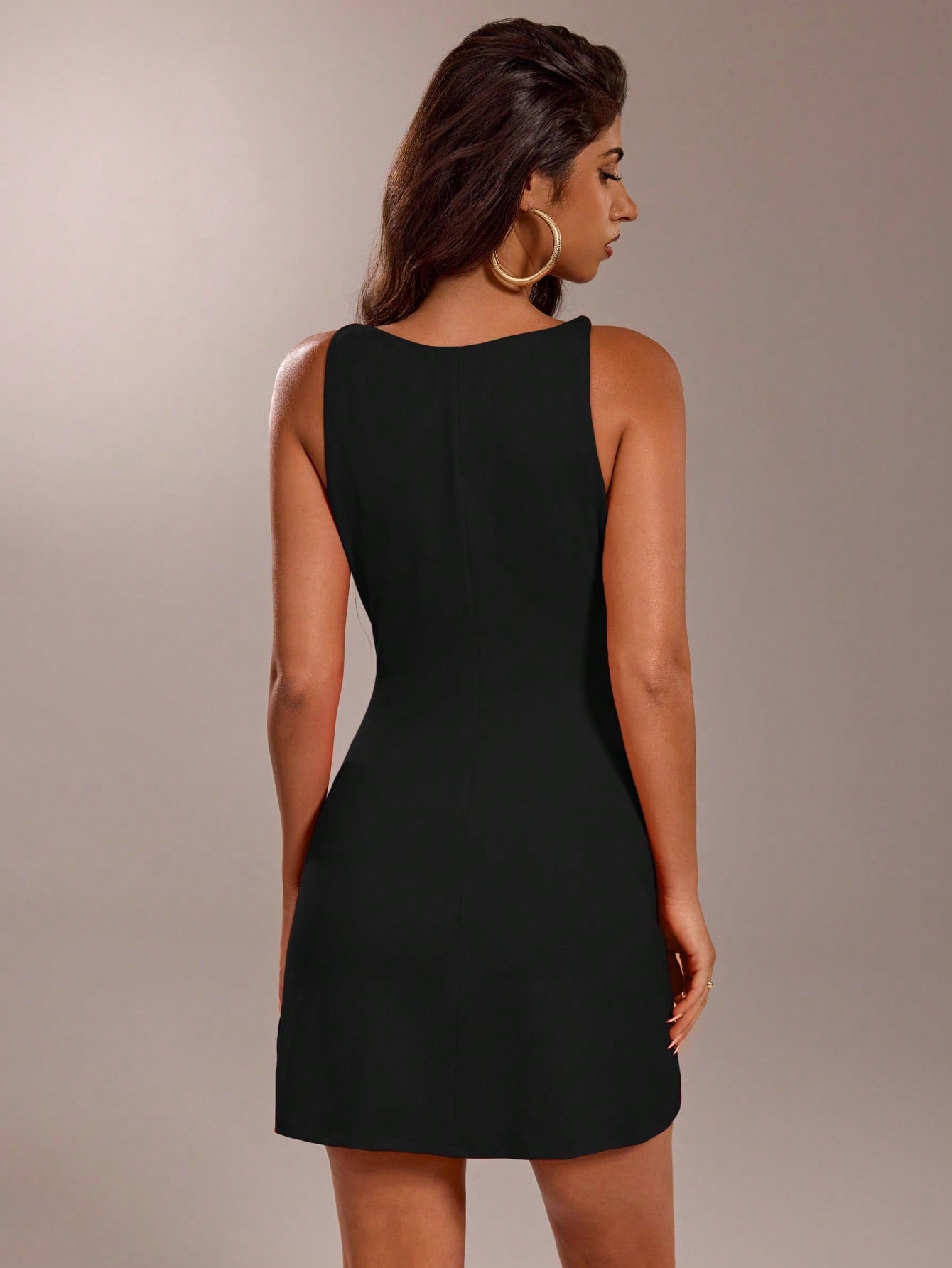 Elegant Black Mini Dress for Women - Versatile Romantic & Business Cas Canary Houze Elegant Black Mini Dress for Women - Versatile Romantic & Business Cas Canary Houze