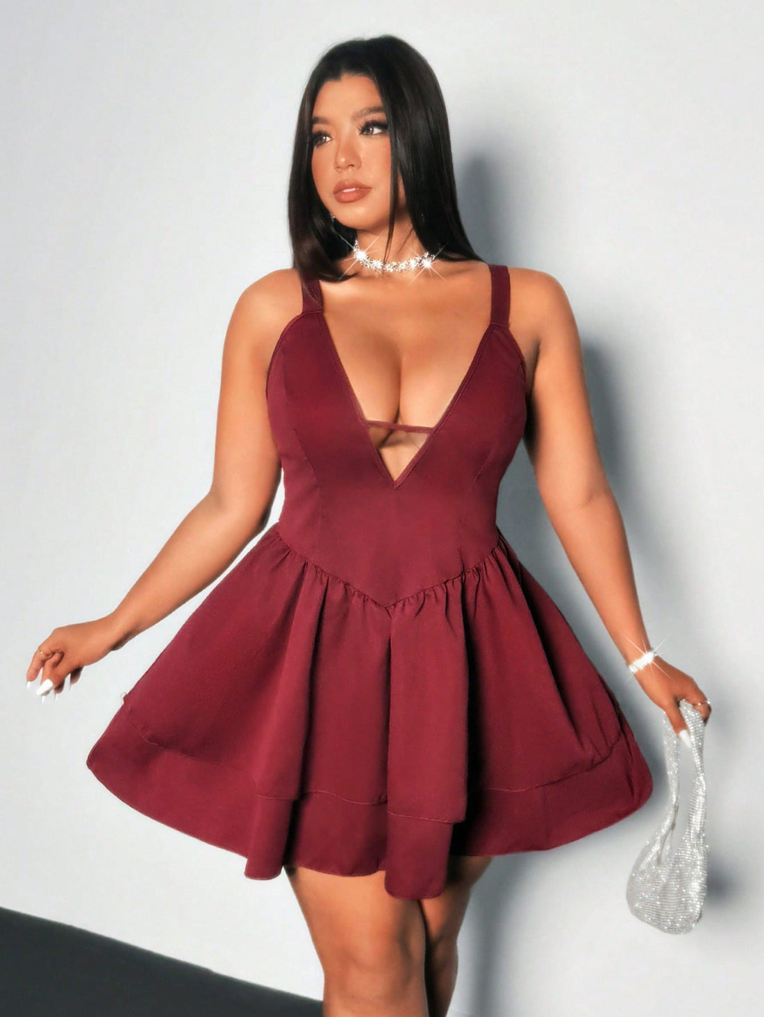 Turn heads effortlessly with this Plus Size Sexy A-Line Slip Dress, designed to celebrate your curves with romantic elegance. Its flattering silhouette glides gracefully, perfect for any occasion where you want to feel confident and charming. Whether it’s a date night or a special event, this dress adds a playful touch to your wardrobe while embracing your natural beauty.