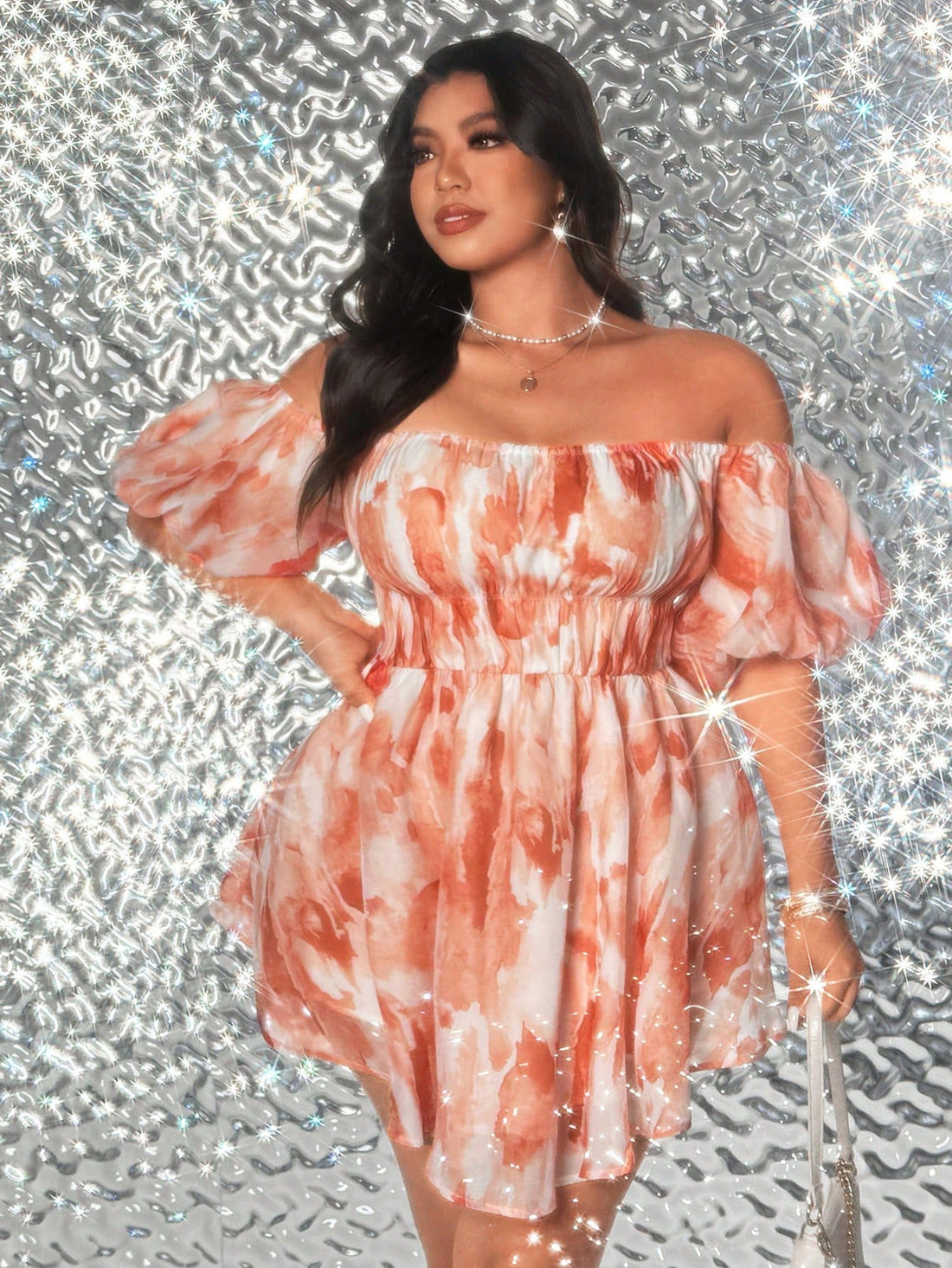 Step into effortless charm with this Elegant Plus Size Woven Strapless Dress featuring whimsical lantern sleeves. Its minimalist design lets you shine with romantic flair, while the strapless cut highlights your neckline beautifully. Perfect for twirling through special occasions or adding a touch of playful elegance to your day.