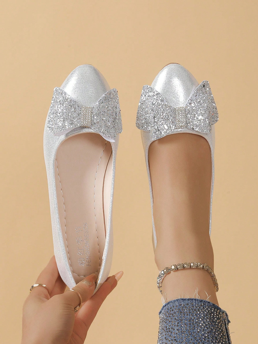Step out in style with these Chic Bowknot Flat Loafers, designed to add a touch of sparkle to your day! Featuring a soft, slip-on design with anti-slip soles, they keep you comfy and steady wherever you go. Choose between shimmering gold or silver to brighten up any outfit with a playful twist. Perfect for those who love a little shine and effortless charm in their footwear!