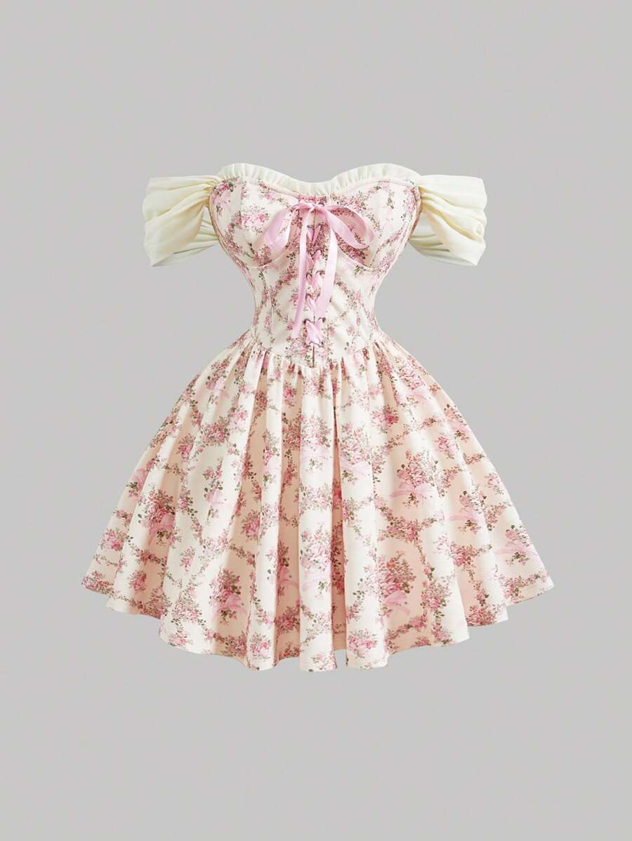 Elevate your seasonal wardrobe with this sophisticated vintage-inspired dress, featuring an elegant floral print that captures timeless charm. The luxurious fabric drapes beautifully, while delicate ruffle trim and a charming bowknot detail add refined femininity. Versatile enough for summer dates, garden parties, or special occasions, this piece transitions seamlessly from day to evening. The thoughtful design balances vintage aesthetics with modern comfort, making it an essential addition for anyone seeki