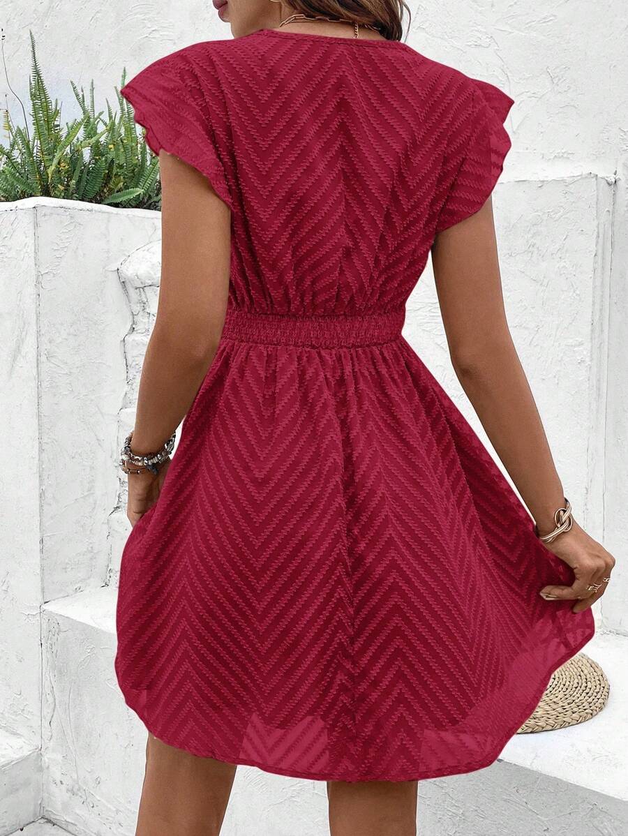 Twirl into any celebration in this stunning V-neck lace A-line dress! Perfect for graduations, bridal showers, and summer soirées, this elegant piece combines timeless sophistication with effortless charm. The delicate lace detailing adds a touch of romance, while the flattering A-line silhouette ensures you'll feel confident and radiant. Whether you're cheering on the graduate or celebrating the bride-to-be, this dress is your go-to for making a graceful impression. Dress it up with heels and jewelry, or k